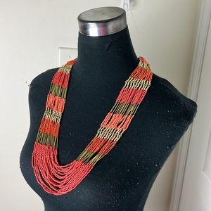 Vintage  layered Beaded Necklace